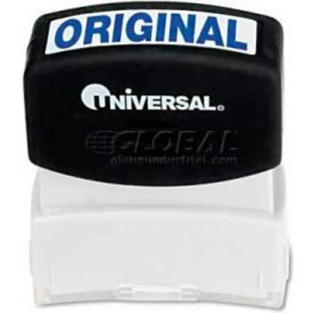 UNIVERSAL Universal Message Stamp, ORIGINAL, Pre-Inked/Re-Inkable, Blue UNV10060***